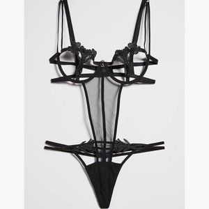 Bluebella Nova white bodysuit lingerie